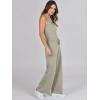 imageANRABESS Womens Jumpsuits 2025 Spring Fall Thick Casual Romper Sleeveless Wide Leg Pants One Piece Outfits Vacation ClothesLight Khaki