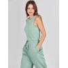 imageANRABESS Womens Jumpsuits 2025 Spring Fall Thick Casual Romper Sleeveless Wide Leg Pants One Piece Outfits Vacation ClothesPea Green