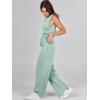 imageANRABESS Womens Jumpsuits 2025 Spring Fall Thick Casual Romper Sleeveless Wide Leg Pants One Piece Outfits Vacation ClothesPea Green