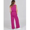 imageANRABESS Womens Jumpsuits 2025 Spring Fall Thick Casual Romper Sleeveless Wide Leg Pants One Piece Outfits Vacation ClothesRose