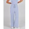 imageANRABESS Womens Jumpsuits 2025 Spring Fall Thick Casual Romper Sleeveless Wide Leg Pants One Piece Outfits Vacation ClothesSky Blue