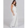 imageANRABESS Womens Jumpsuits 2025 Spring Fall Thick Casual Romper Sleeveless Wide Leg Pants One Piece Outfits Vacation ClothesWhite