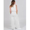imageANRABESS Womens Jumpsuits 2025 Spring Fall Thick Casual Romper Sleeveless Wide Leg Pants One Piece Outfits Vacation ClothesWhite