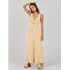 imageANRABESS Womens Jumpsuits Summer Wide Leg Sleeveless V Neck Casual Dressy Linen Pants Rompers 2025 Vacation Beach OutfitsBeige