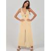 imageANRABESS Womens Jumpsuits Summer Wide Leg Sleeveless V Neck Casual Dressy Linen Pants Rompers 2025 Vacation Beach OutfitsBeige