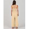 imageANRABESS Womens Jumpsuits Summer Wide Leg Sleeveless V Neck Casual Dressy Linen Pants Rompers 2025 Vacation Beach OutfitsBeige