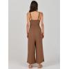 imageANRABESS Womens Jumpsuits Summer Wide Leg Sleeveless V Neck Casual Dressy Linen Pants Rompers 2025 Vacation Beach OutfitsBrown