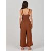imageANRABESS Womens Jumpsuits Summer Wide Leg Sleeveless V Neck Casual Dressy Linen Pants Rompers 2025 Vacation Beach OutfitsCaramel