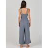 imageANRABESS Womens Jumpsuits Summer Wide Leg Sleeveless V Neck Casual Dressy Linen Pants Rompers 2025 Vacation Beach OutfitsDark Grey
