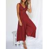 imageANRABESS Womens Jumpsuits Summer Wide Leg Sleeveless V Neck Casual Dressy Linen Pants Rompers 2025 Vacation Beach OutfitsDeep Red
