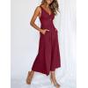 imageANRABESS Womens Jumpsuits Summer Wide Leg Sleeveless V Neck Casual Dressy Linen Pants Rompers 2025 Vacation Beach OutfitsFuchsia