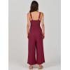 imageANRABESS Womens Jumpsuits Summer Wide Leg Sleeveless V Neck Casual Dressy Linen Pants Rompers 2025 Vacation Beach OutfitsFuchsia