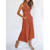 imageANRABESS Womens Jumpsuits Summer Wide Leg Sleeveless V Neck Casual Dressy Linen Pants Rompers 2025 Vacation Beach OutfitsRust