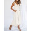 imageANRABESS Womens Jumpsuits Summer Wide Leg Sleeveless V Neck Casual Dressy Linen Pants Rompers 2025 Vacation Beach OutfitsWhite
