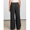 imageANRABESS Womens Linen Palazzo Pants Summer Flowy Wide Leg Drawstring Casual Trousers with Pockets Beach Vacation OutfitsBlack