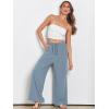 imageANRABESS Womens Linen Palazzo Pants Summer Flowy Wide Leg Drawstring Casual Trousers with Pockets Beach Vacation OutfitsBlue