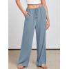 imageANRABESS Womens Linen Palazzo Pants Summer Flowy Wide Leg Drawstring Casual Trousers with Pockets Beach Vacation OutfitsBlue