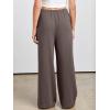 imageANRABESS Womens Linen Palazzo Pants Summer Flowy Wide Leg Drawstring Casual Trousers with Pockets Beach Vacation OutfitsCoffee