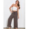 imageANRABESS Womens Linen Palazzo Pants Summer Flowy Wide Leg Drawstring Casual Trousers with Pockets Beach Vacation OutfitsCoffee