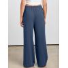 imageANRABESS Womens Linen Palazzo Pants Summer Flowy Wide Leg Drawstring Casual Trousers with Pockets Beach Vacation OutfitsDeep Blue