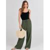 imageANRABESS Womens Linen Palazzo Pants Summer Flowy Wide Leg Drawstring Casual Trousers with Pockets Beach Vacation OutfitsGreen