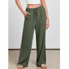 imageANRABESS Womens Linen Palazzo Pants Summer Flowy Wide Leg Drawstring Casual Trousers with Pockets Beach Vacation OutfitsGreen