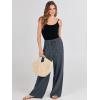 imageANRABESS Womens Linen Palazzo Pants Summer Flowy Wide Leg Drawstring Casual Trousers with Pockets Beach Vacation OutfitsGrey
