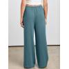 imageANRABESS Womens Linen Palazzo Pants Summer Flowy Wide Leg Drawstring Casual Trousers with Pockets Beach Vacation OutfitsLake