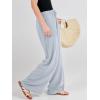 imageANRABESS Womens Linen Palazzo Pants Summer Flowy Wide Leg Drawstring Casual Trousers with Pockets Beach Vacation OutfitsLight Blue