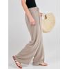 imageANRABESS Womens Linen Palazzo Pants Summer Flowy Wide Leg Drawstring Casual Trousers with Pockets Beach Vacation OutfitsLight Khaki