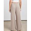 imageANRABESS Womens Linen Palazzo Pants Summer Flowy Wide Leg Drawstring Casual Trousers with Pockets Beach Vacation OutfitsLight Khaki