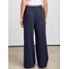 imageANRABESS Womens Linen Palazzo Pants Summer Flowy Wide Leg Drawstring Casual Trousers with Pockets Beach Vacation OutfitsNavy Blue