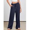 imageANRABESS Womens Linen Palazzo Pants Summer Flowy Wide Leg Drawstring Casual Trousers with Pockets Beach Vacation OutfitsNavy Blue