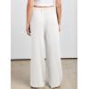 imageANRABESS Womens Linen Palazzo Pants Summer Flowy Wide Leg Drawstring Casual Trousers with Pockets Beach Vacation OutfitsWhite