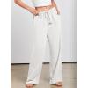 imageANRABESS Womens Linen Palazzo Pants Summer Flowy Wide Leg Drawstring Casual Trousers with Pockets Beach Vacation OutfitsWhite