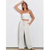 imageANRABESS Womens Linen Palazzo Pants Summer Flowy Wide Leg Drawstring Casual Trousers with Pockets Beach Vacation OutfitsWhite