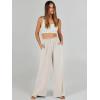 imageANRABESS Womens Linen Pants 2025 Summer Casual Loose Wide Leg Palazzo Pants High Waist Flowy Beach Trousers Work OutfitsBeige