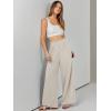 imageANRABESS Womens Linen Pants 2025 Summer Casual Loose Wide Leg Palazzo Pants High Waist Flowy Beach Trousers Work OutfitsBeige