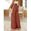 imageANRABESS Womens Linen Pants 2025 Summer Casual Loose Wide Leg Palazzo Pants High Waist Flowy Beach Trousers Work OutfitsBrown Red