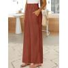 imageANRABESS Womens Linen Pants 2025 Summer Casual Loose Wide Leg Palazzo Pants High Waist Flowy Beach Trousers Work OutfitsBrown Red