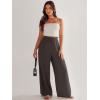 imageANRABESS Womens Linen Pants 2025 Summer Casual Loose Wide Leg Palazzo Pants High Waist Flowy Beach Trousers Work OutfitsCoffee