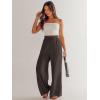 imageANRABESS Womens Linen Pants 2025 Summer Casual Loose Wide Leg Palazzo Pants High Waist Flowy Beach Trousers Work OutfitsCoffee