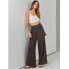 imageANRABESS Womens Linen Pants 2025 Summer Casual Loose Wide Leg Palazzo Pants High Waist Flowy Beach Trousers Work OutfitsCoffee