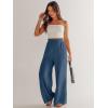 imageANRABESS Womens Linen Pants 2025 Summer Casual Loose Wide Leg Palazzo Pants High Waist Flowy Beach Trousers Work OutfitsDeep Blue