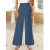imageANRABESS Womens Linen Pants 2025 Summer Casual Loose Wide Leg Palazzo Pants High Waist Flowy Beach Trousers Work OutfitsDeep Blue