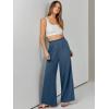 imageANRABESS Womens Linen Pants 2025 Summer Casual Loose Wide Leg Palazzo Pants High Waist Flowy Beach Trousers Work OutfitsDeep Blue