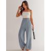 imageANRABESS Womens Linen Pants 2025 Summer Casual Loose Wide Leg Palazzo Pants High Waist Flowy Beach Trousers Work OutfitsGray