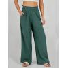 imageANRABESS Womens Linen Pants 2025 Summer Casual Loose Wide Leg Palazzo Pants High Waist Flowy Beach Trousers Work OutfitsGreen