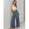 imageANRABESS Womens Linen Pants 2025 Summer Casual Loose Wide Leg Palazzo Pants High Waist Flowy Beach Trousers Work OutfitsGrey Blue