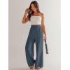 imageANRABESS Womens Linen Pants 2025 Summer Casual Loose Wide Leg Palazzo Pants High Waist Flowy Beach Trousers Work OutfitsGrey Blue